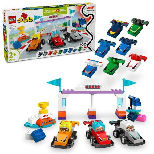 Lego Duplo Town: F1® Carros e Pilotos das Equipas | Idades 2+ | 70 Peças | Item 10445