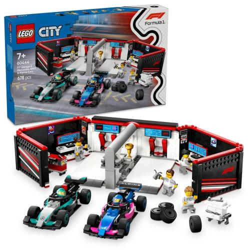 Lego City: Garagem de F1® e Carros da Mercedes-Amg e Alpine | Idades 7+ | 678 Peças | Item 60444