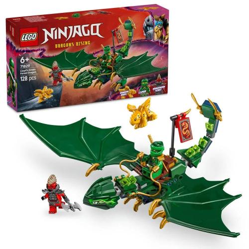 Lego Ninjago: Dragão da Floresta Verde do Lloyd | Idades 6+ | 128 Peças | Item 71829