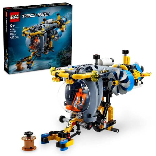 Lego Technic: Submarino de Investigação em Águas Profundas | Idades 9+ | 413 Peças | Item 42201