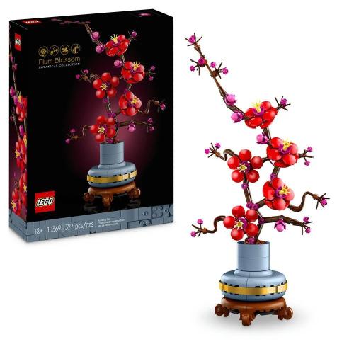 Lego Botanical: Flor de Ameixa | Idades 18+ | 327 Peças | Item 10369