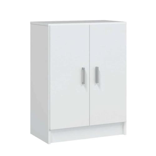 Armário multiusos, 2 portas, branco