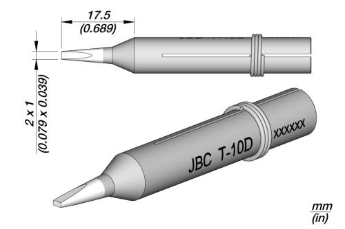 Ponta de Soldadura de Longa Duração T-10d