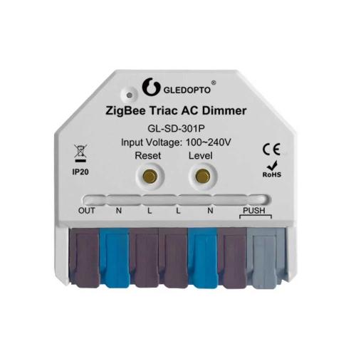 Gledopto Gl-Sd-301p Ultra Mini Ac Dimmer Modul, Zigbee Pro (Zigbee 3.0 + Recetor Rf)