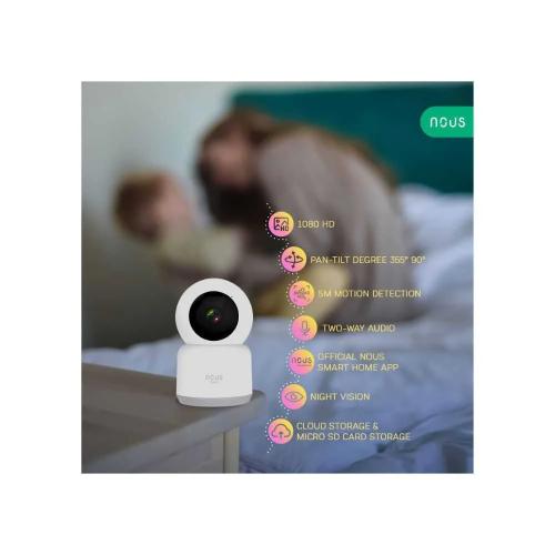 Nous W2 Smart Tuya Wi-Fi Ptz Ip Camera, 2mp
