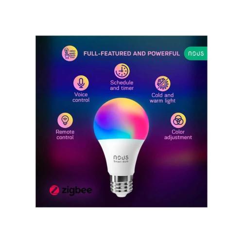 Lâmpada Nous P3z Smart Tuya Zigbee RGB (casquilho.