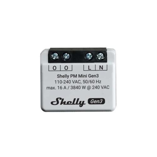 Shelly Pm Mini Gen3, medidor de energia inteligen.