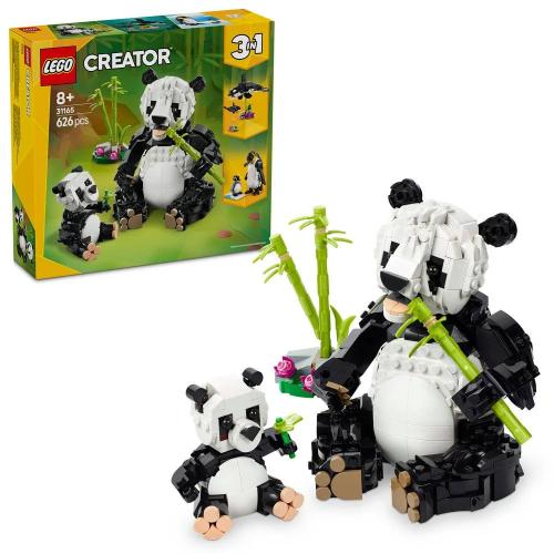 Lego Creator 3-In-1: Animais Selvagens: Família de Pandas | Idades 8+ | 626 Peças | Item 31165