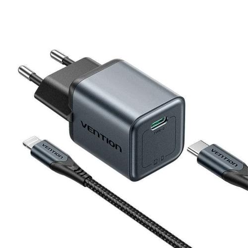 Gan Vention Carregador Usb-C 20w Cabo Usb-C-L 1m