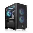 Caja Thermaltake Versa H16 Tg Argb M-Atx 3xventx120 Mm Sn Fuente Negro