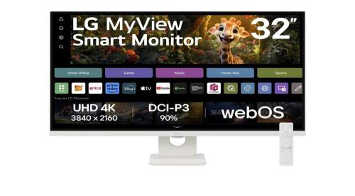 Monitor LG 32SR73U-W 31.5" LCD 4K UHD Branco