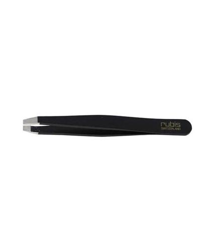 Pinça Eurostil 9cm Preta Reta 1pc