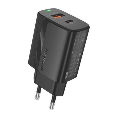 Foneng Eu66 Ac 2 Carregador de rede Pd20w Preto