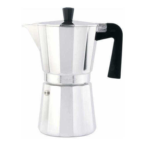 Aluminum Coffee Pot Not Suitable For Induction, 6 Cups. It Has 14 Sides, Both On The Top And On The