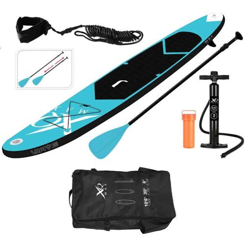 Taula de Stand-Up Paddle Xq Max Inflable Amb Rem Blau 10 X 71 X 285 Cm
