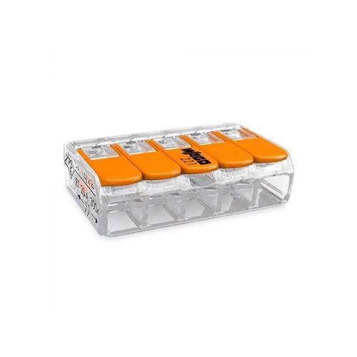 Conector rapido com alavanca 5 condutores maxi.