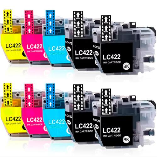 Conjunto 10 Tinteiros Compativeis Brother LC422 XL