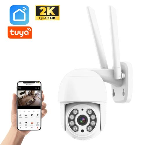 Câmara Wi-Fi Exterior Rotativa Com Led 4MP 2K