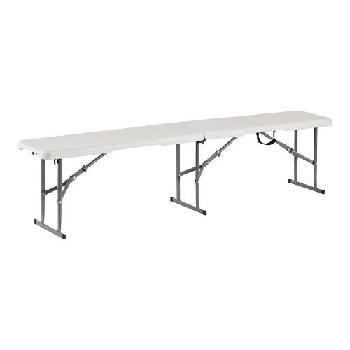 Banc Plegable, C&agrave;rrega M&agrave;xima 300 Kg. Material Pl&agrave;stic D'alta Densitat, Tub D'acer &Oslash;19 Mm, Marc D'ac