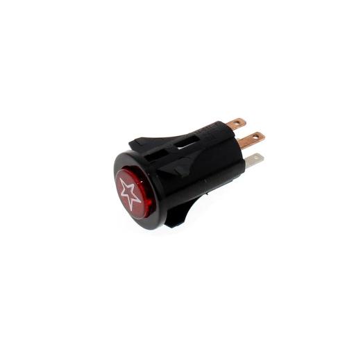 Interruptor Lampada Piloto Preto