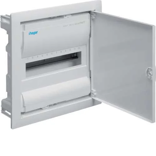 Volta Plastic Switchgear Pt 12m 1x 12m N+Pe Ip30 Ik07 356x348x98 Solid Metal Door White
