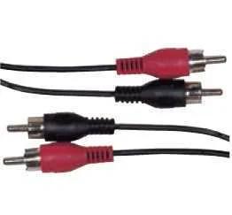 SCHWAIGER CIK5125 CABO DE ÁUDIO 10 M 2 X RCA PRETO